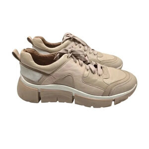 {Seychelles} I'll Be There Blush Leather Sneakers - Size 8